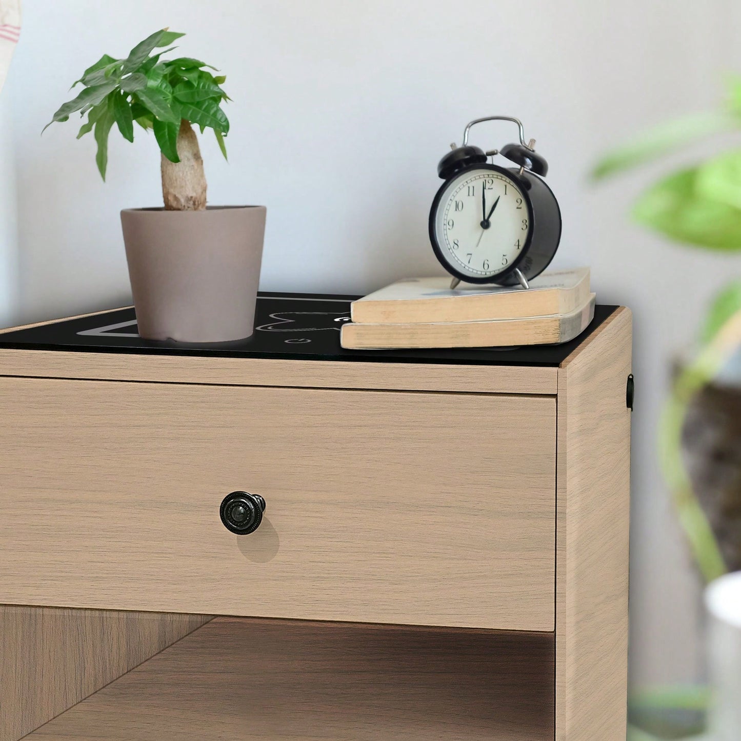 Nightstand With Wireless Charging Station