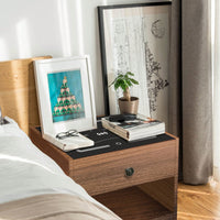 Nightstand With Wireless Charging Station