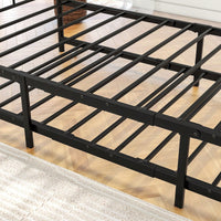 Twin Size Sturdy Metal Daybed With Trundle Durable Construction, Space-Saving Design, And Stylish Appeal