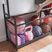 Garage Sports Equipment Organizer System Versatile Storage, Easy Accessibility, Space Optimization, And Durability