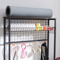 Garage Sports Equipment Organizer System Versatile Storage, Easy Accessibility, Space Optimization, And Durability