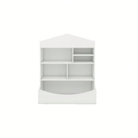 7 Shelf Bookcase, Storage Display, Rack, Organizer, White