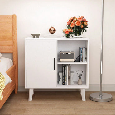 Modern Wood Storage Cabinet Buffet Sideboard with Doors and Shelves for Living Room Bedroom Kitchen Hallway