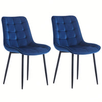 Set of 2 Modern Dining Chairs for Restaurants Cafes Offices Living Rooms Easy to Assemble