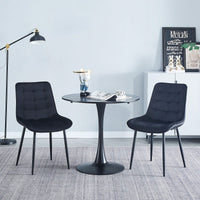 Set of 2 Modern Dining Chairs for Restaurants Cafes Offices Living Rooms Easy to Assemble