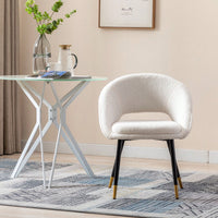 Modern Dining Room Chair Accent Chair With Metal Legs For Living Room