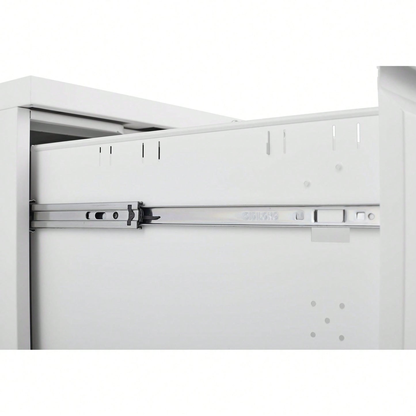 Secure Rolling Metal File Cabinet for Home Office Fits Letter Legal A4 Size Mobile Storage Assembly Required