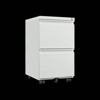 Secure Rolling Metal File Cabinet for Home Office Fits Letter Legal A4 Size Mobile Storage Assembly Required