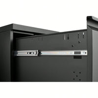 Secure Rolling Metal File Cabinet for Home Office Fits Letter Legal A4 Size Mobile Storage Assembly Required