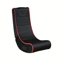 Foldable Gaming Chair with Bluetooth Speakers Foam Padding Compatible with Consoles iPad iPhone PC