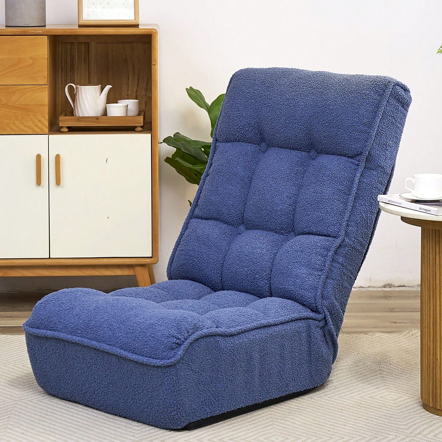 Adjustable Reclining Chair - Japanese Lazy Sofa for Tatami & Balcony - Comfortable Leisure Sofa