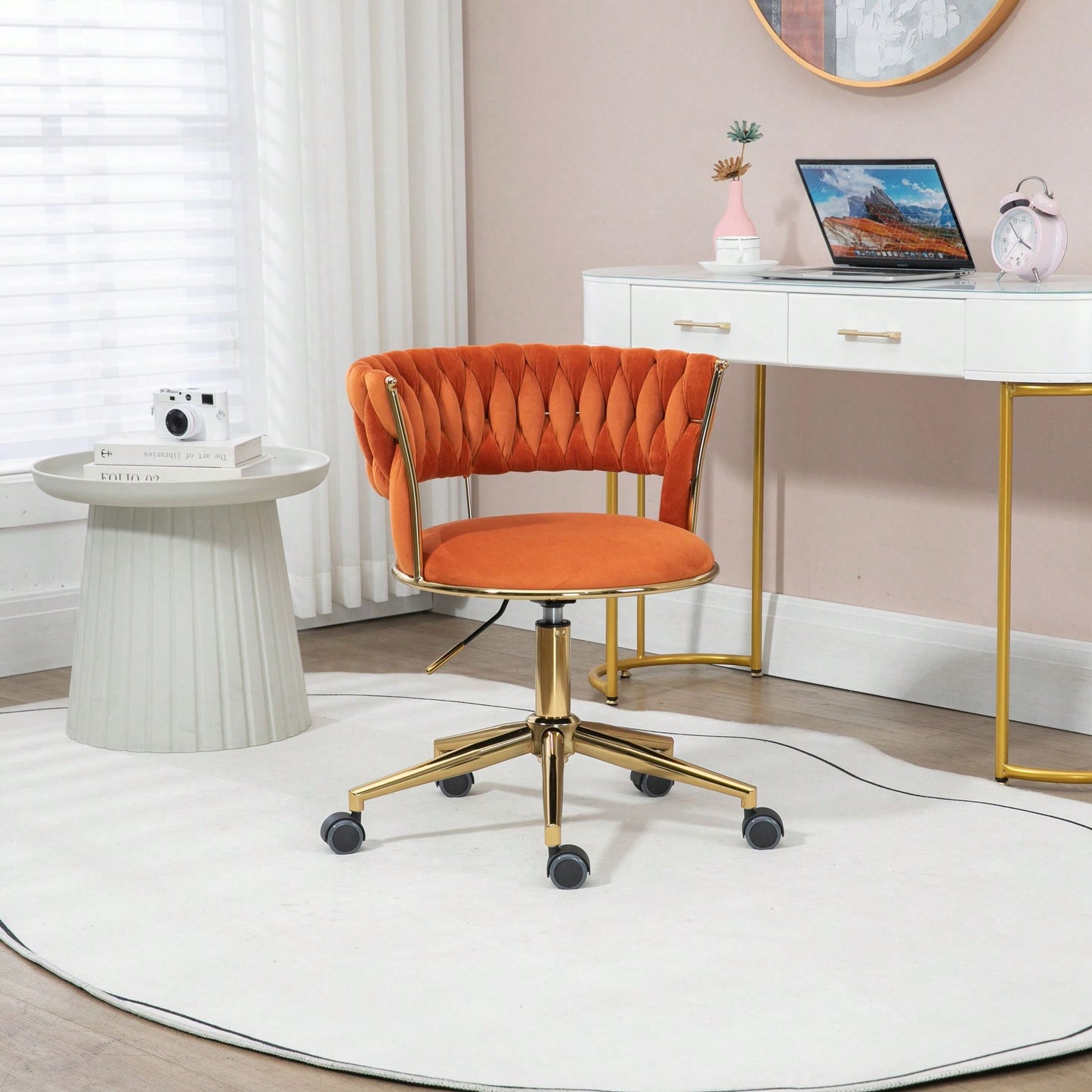 Versatile And Chic Modern Design: Perfect For Makeup, Home Office, And Study In Small Spaces