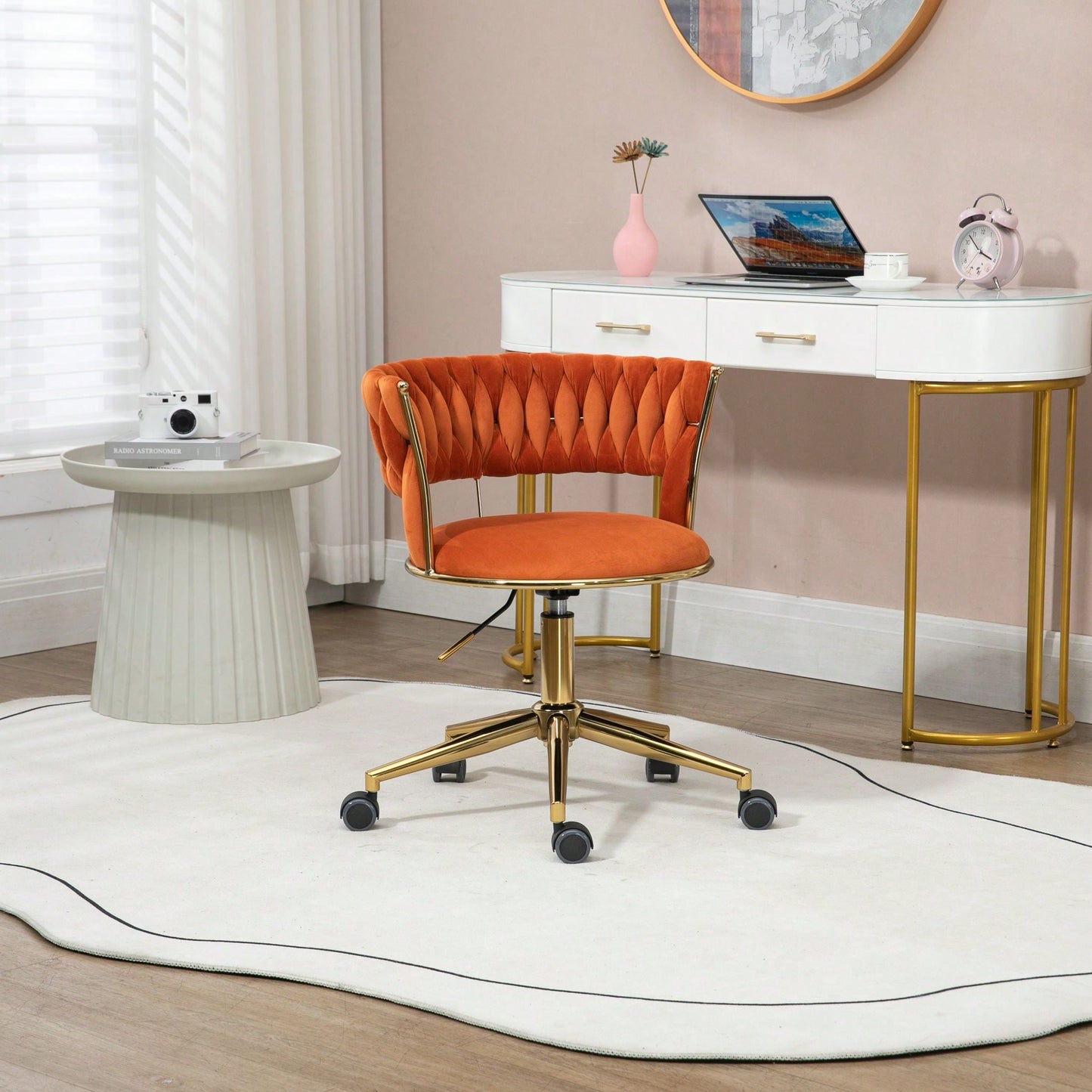 Versatile And Chic Modern Design: Perfect For Makeup, Home Office, And Study In Small Spaces