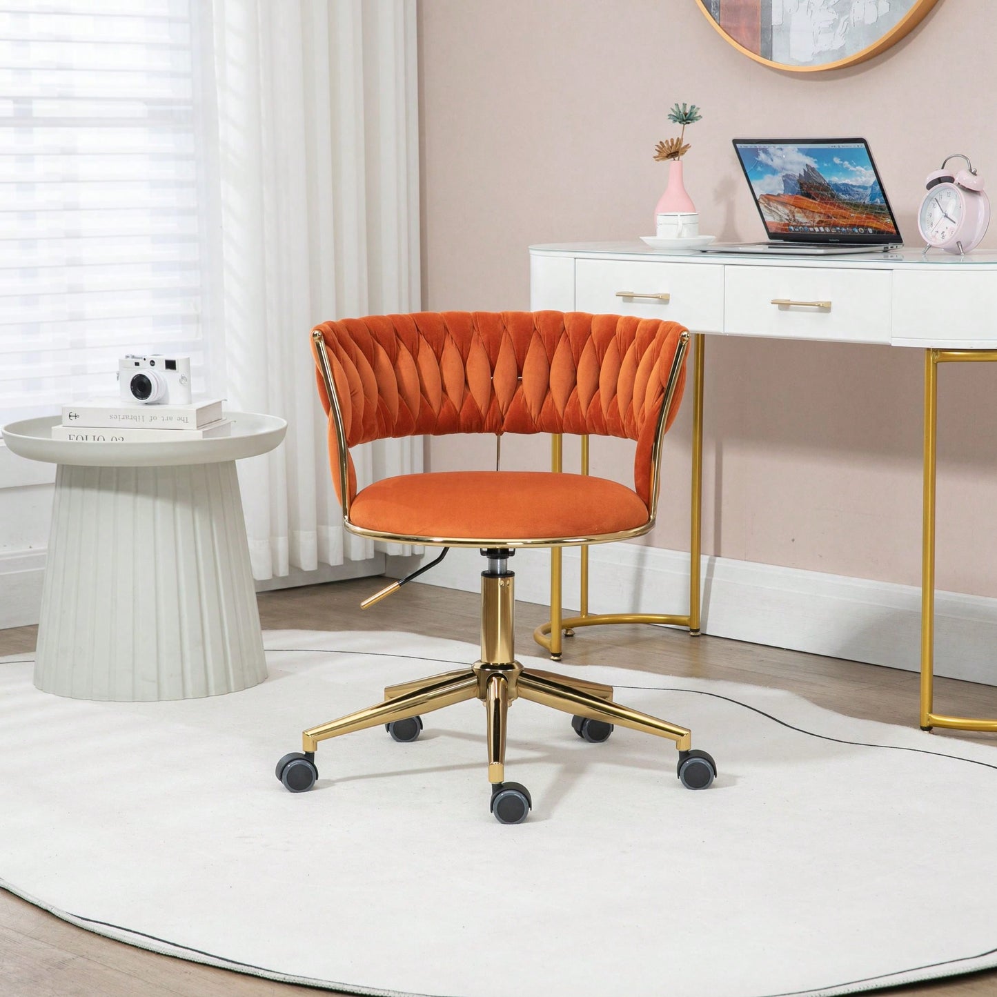 Versatile And Chic Modern Design: Perfect For Makeup, Home Office, And Study In Small Spaces