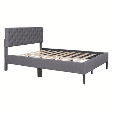 Upholstered Platform Bed, Full Size