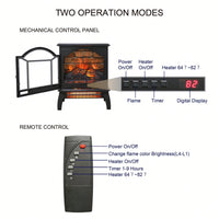 18" 3D Infrared Electric Stove With Remote Control