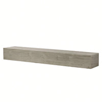60" Rustic Wood Fireplace Mantel, Wall-Mounted & Floating Shelf For Home Decor
