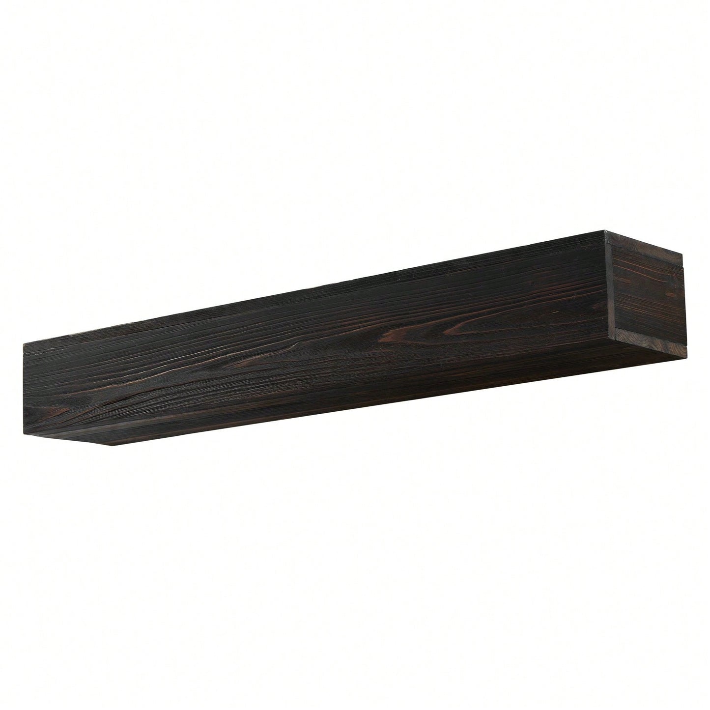 48" Rustic Wood Fireplace Mantel , Wall-Mounted & Floating Shelf For Home Decor