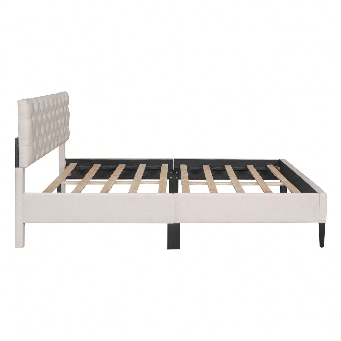 Upholstered Platform Bed, Queen Size