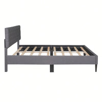 Upholstered Platform Bed, Queen Size