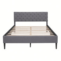 Upholstered Platform Bed, Queen Size