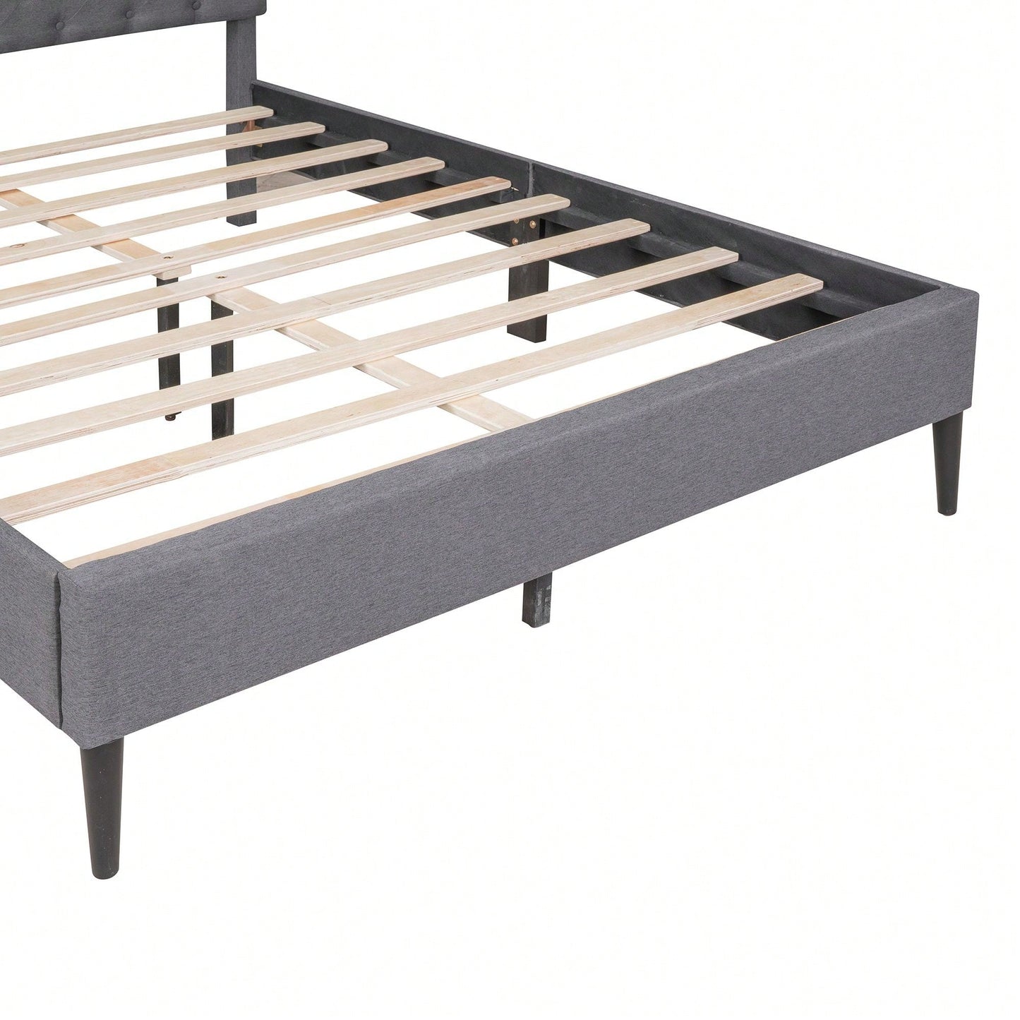 Upholstered Platform Bed, Queen Size