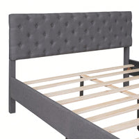 Upholstered Platform Bed, Queen Size