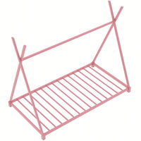Twin Size House Platform Bed With Triangle Structure