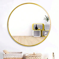 32" Wall Circle Mirror For Bathroom, Round Mirror For Wall, 20 Inch Hanging Round Mirror For Living Room, Vanity, Bedroom