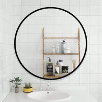 32" Wall Circle Mirror For Bathroom, Round Mirror For Wall, 20 Inch Hanging Round Mirror For Living Room, Vanity, Bedroom