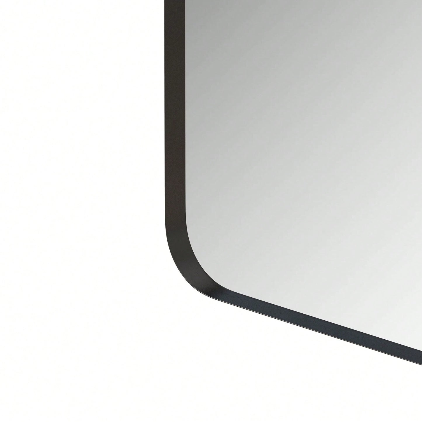 30x40 Inch Wall Mounted Black Rectangular Mirror Metal Framed Mirror For Bathroom, Living Room, Bedroom Wall Decor