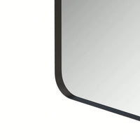 30x40 Inch Wall Mounted Black Rectangular Mirror Metal Framed Mirror For Bathroom, Living Room, Bedroom Wall Decor