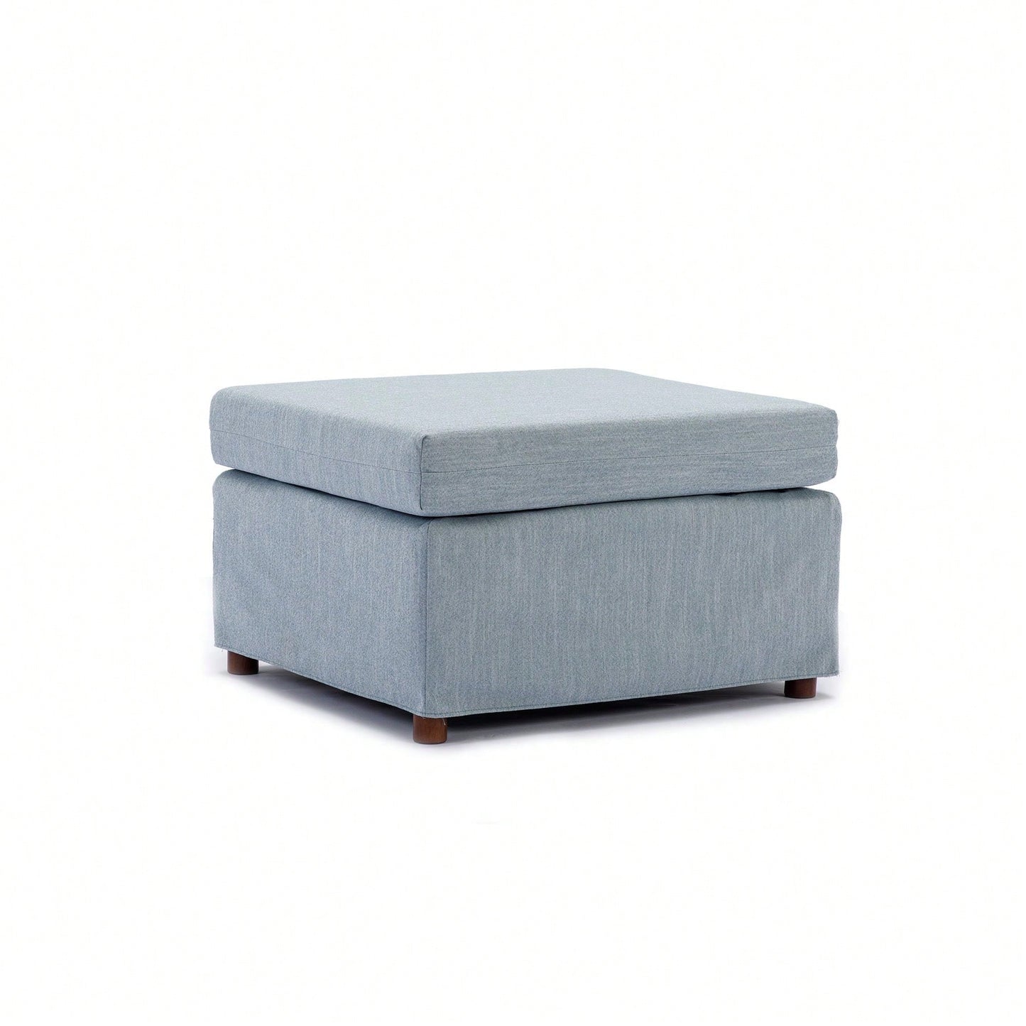 Single Movable Ottoman For Modular Sectional Sofa Couch,Cushion Covers Removable And Washable