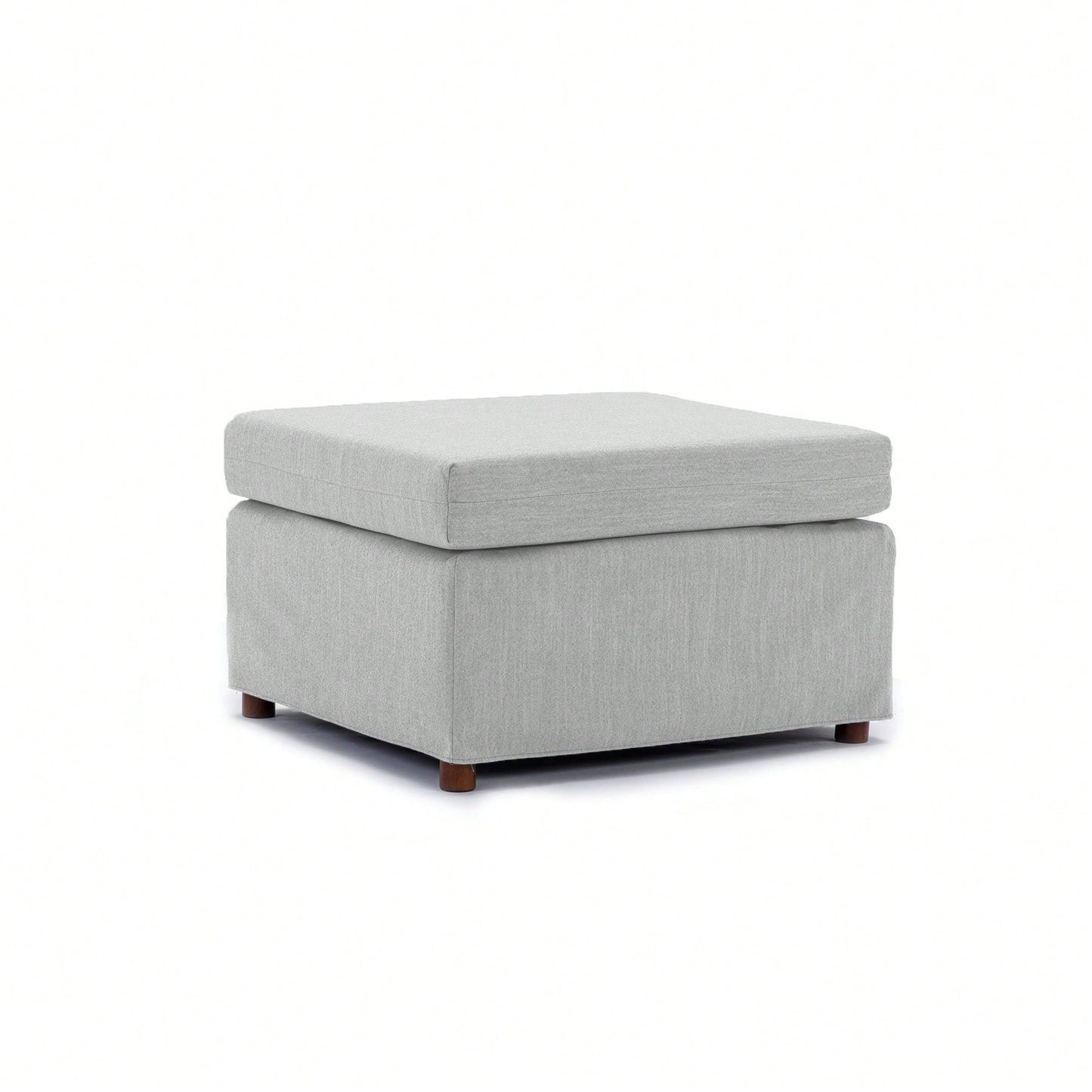 Single Movable Ottoman For Modular Sectional Sofa Couch,Cushion Covers Removable And Washable