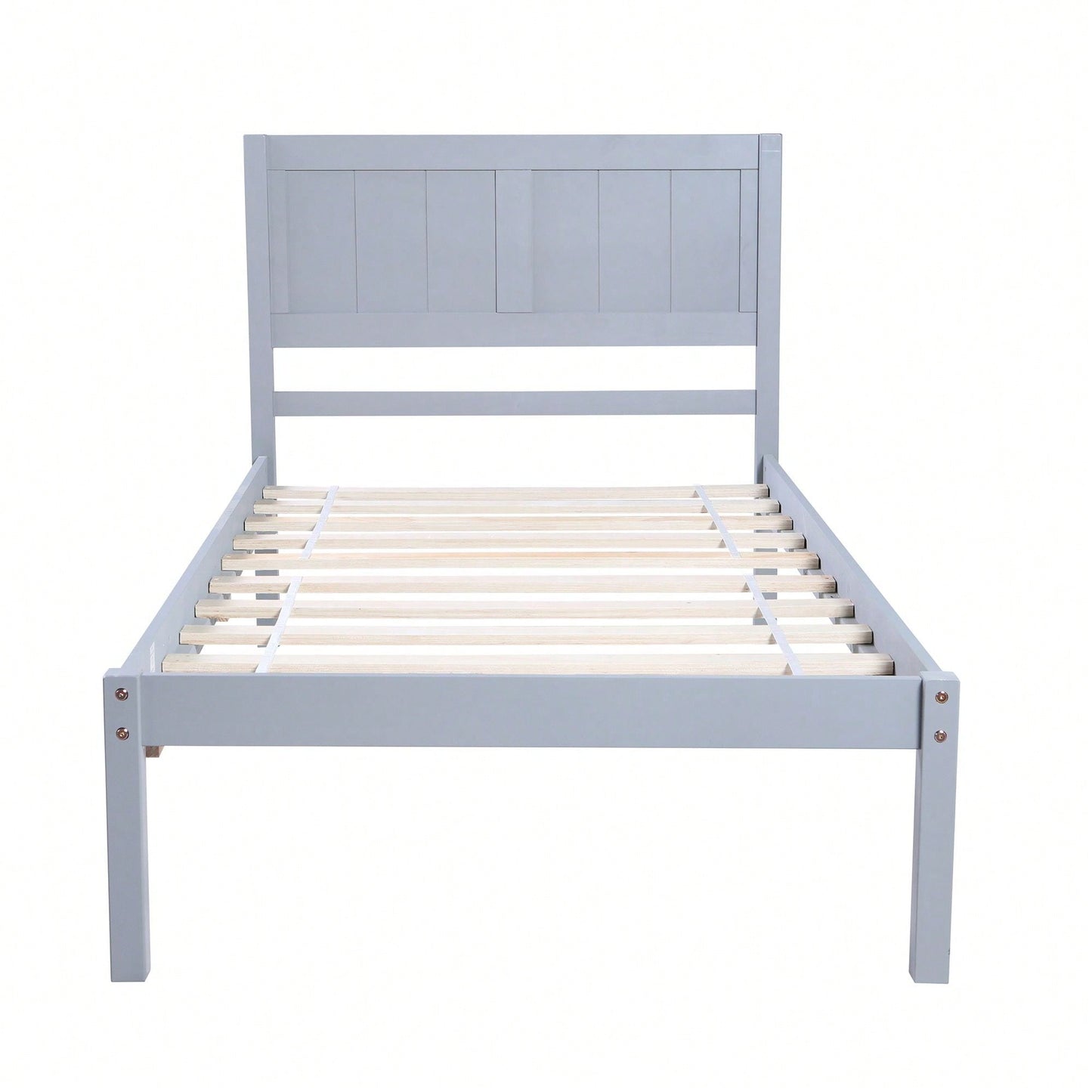 Twin Size Platform Bed With Headboard