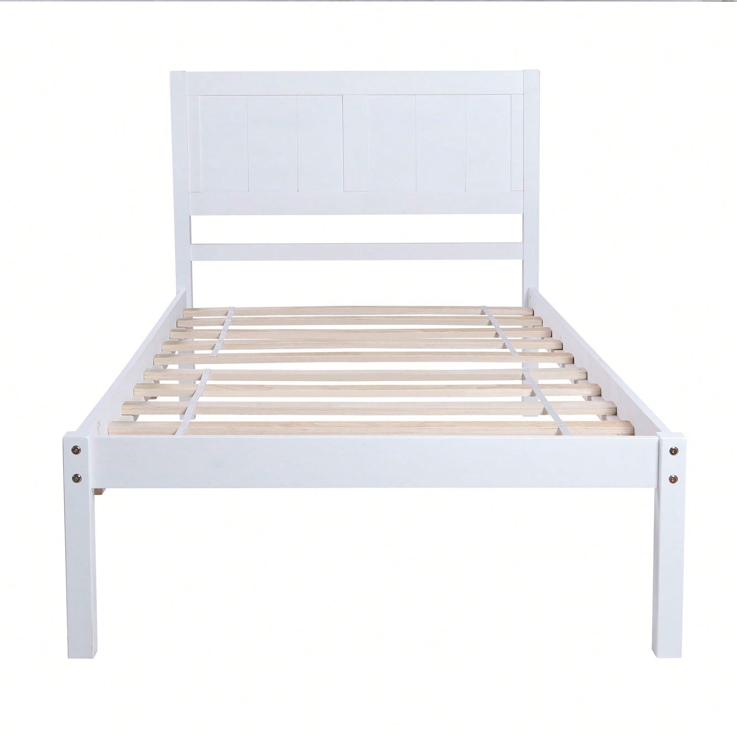 Twin Size Platform Bed With Headboard