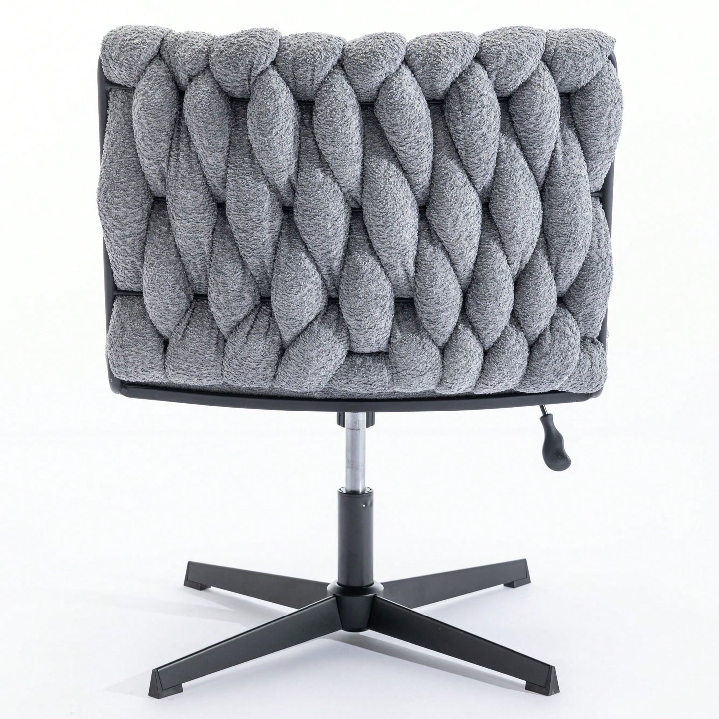 Armless Office Desk Chair No Wheels, Stylish Design, Wide And Soft Seat, Ergonomic And Comfortable