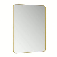 24x36 Inch Wall Mounted Rectangular Mirror Metal Framed Mirror, For Bathroom, Living Room, Bedroom Wall Decor