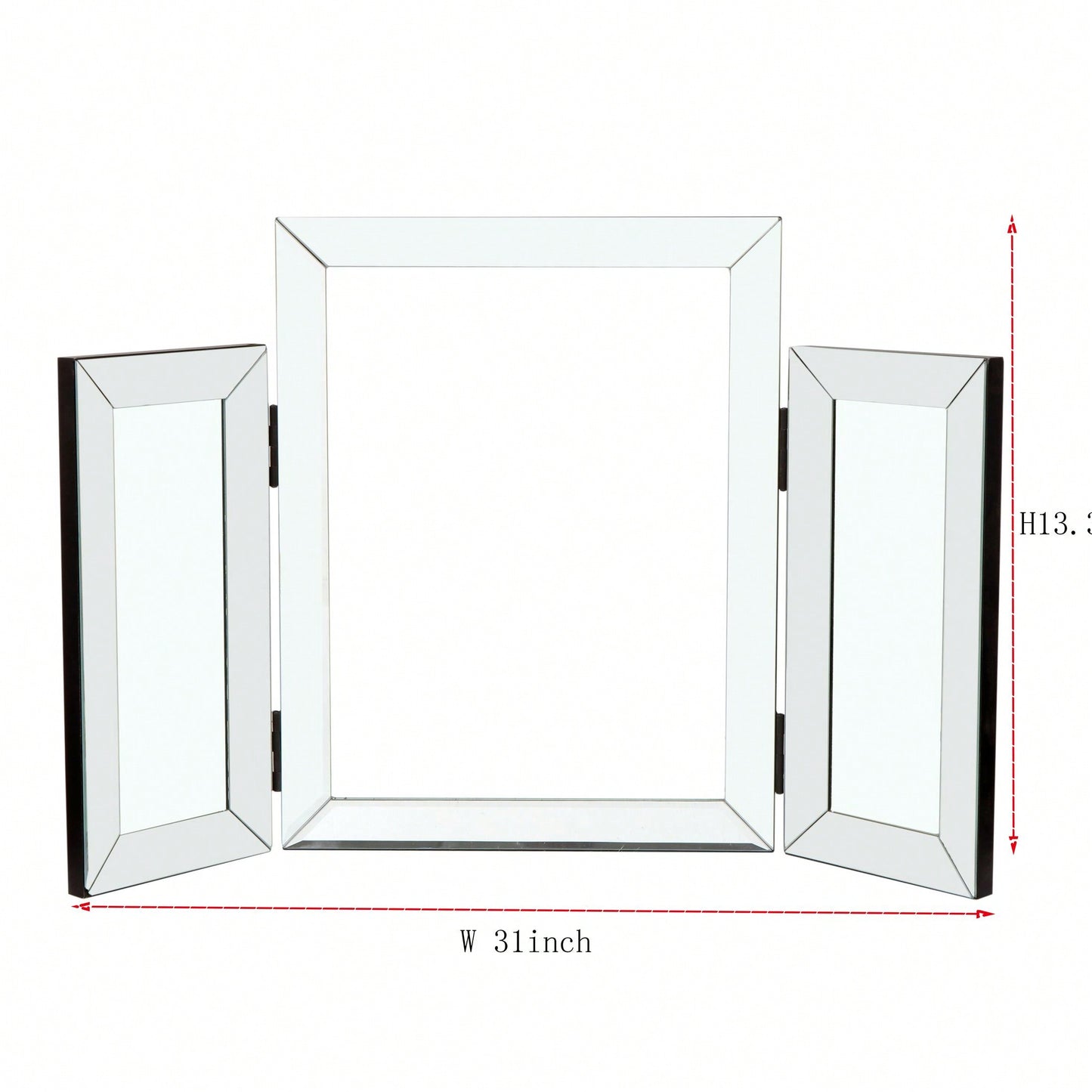 Mountain Shaped Folding Vanity Mirror Widely Used In Homes And Offices