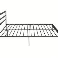 Queen Size Metal Bed Frame With Headboard, Modern Style And Comfort To Any Bedroom, Sturdy System, Easy Assembly, Under Bed Storage