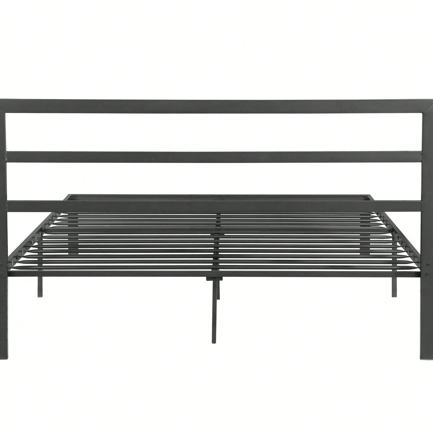 Queen Size Metal Bed Frame With Headboard, Modern Style And Comfort To Any Bedroom, Sturdy System, Easy Assembly, Under Bed Storage