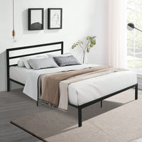 Queen Size Metal Bed Frame With Headboard, Modern Style And Comfort To Any Bedroom, Sturdy System, Easy Assembly, Under Bed Storage