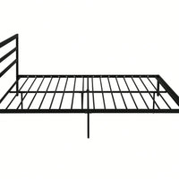 Queen Size Metal Bed Frame With Headboard, Modern Style And Comfort To Any Bedroom, Sturdy System, Easy Assembly, Under Bed Storage