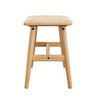 Natural Oak Wood Dining Bench Bed Bench For Dining Room, Bedroom, Bathroom