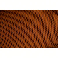 Adjustable Height Mesh Fabric Swivel Chair with Gold Base Soft Foam Seat 360° Rolling Wheels for Home Office and Bedroom