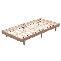 Modern Twin Floating Platform Bed Frame Easy Assembly No Box Spring Needed 77.6L x 40.9W x 10.4H Mattress Not Included