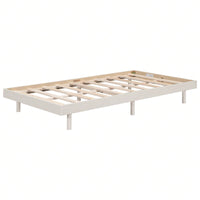 Modern Twin Floating Platform Bed Frame Easy Assembly No Box Spring Needed 77.6L x 40.9W x 10.4H Mattress Not Included