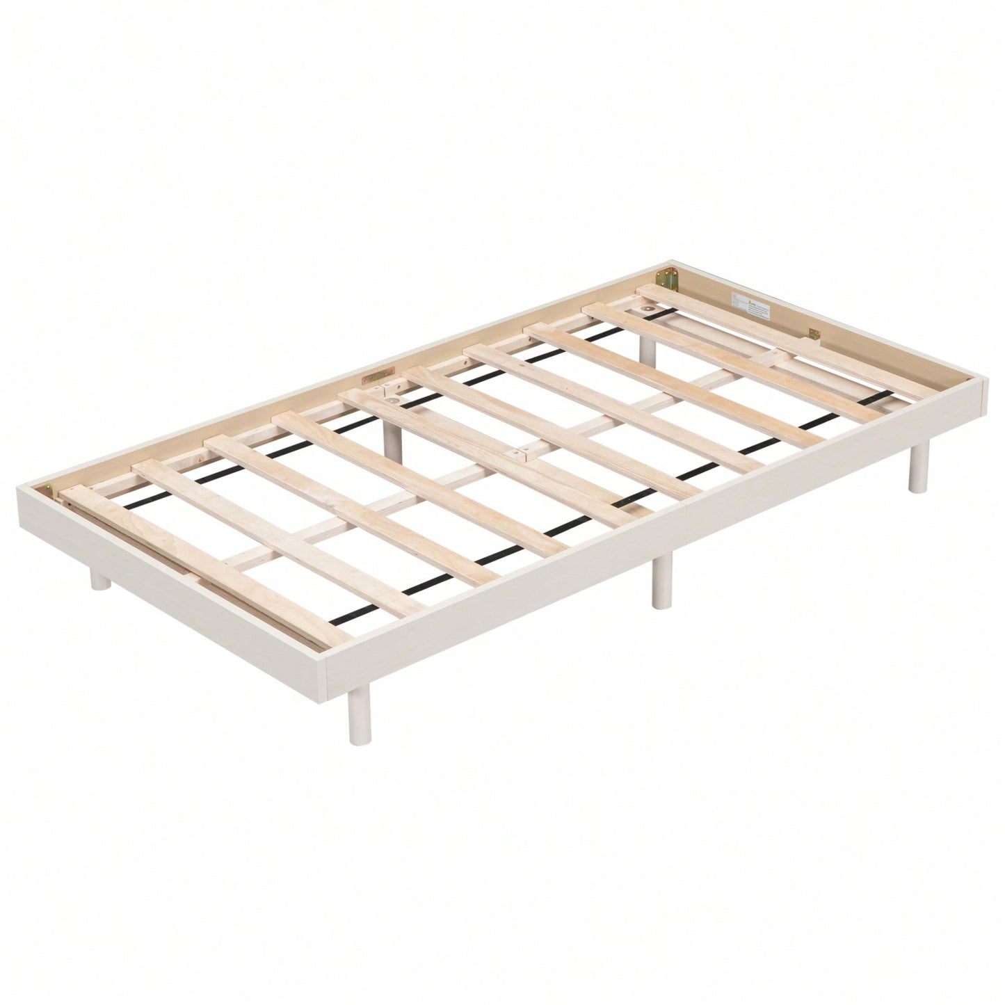 Modern Twin Floating Platform Bed Frame Easy Assembly No Box Spring Needed 77.6L x 40.9W x 10.4H Mattress Not Included