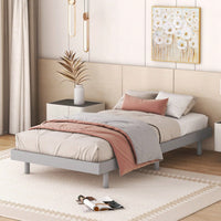 Modern Twin Floating Platform Bed Frame Easy Assembly No Box Spring Needed 77.6L x 40.9W x 10.4H Mattress Not Included