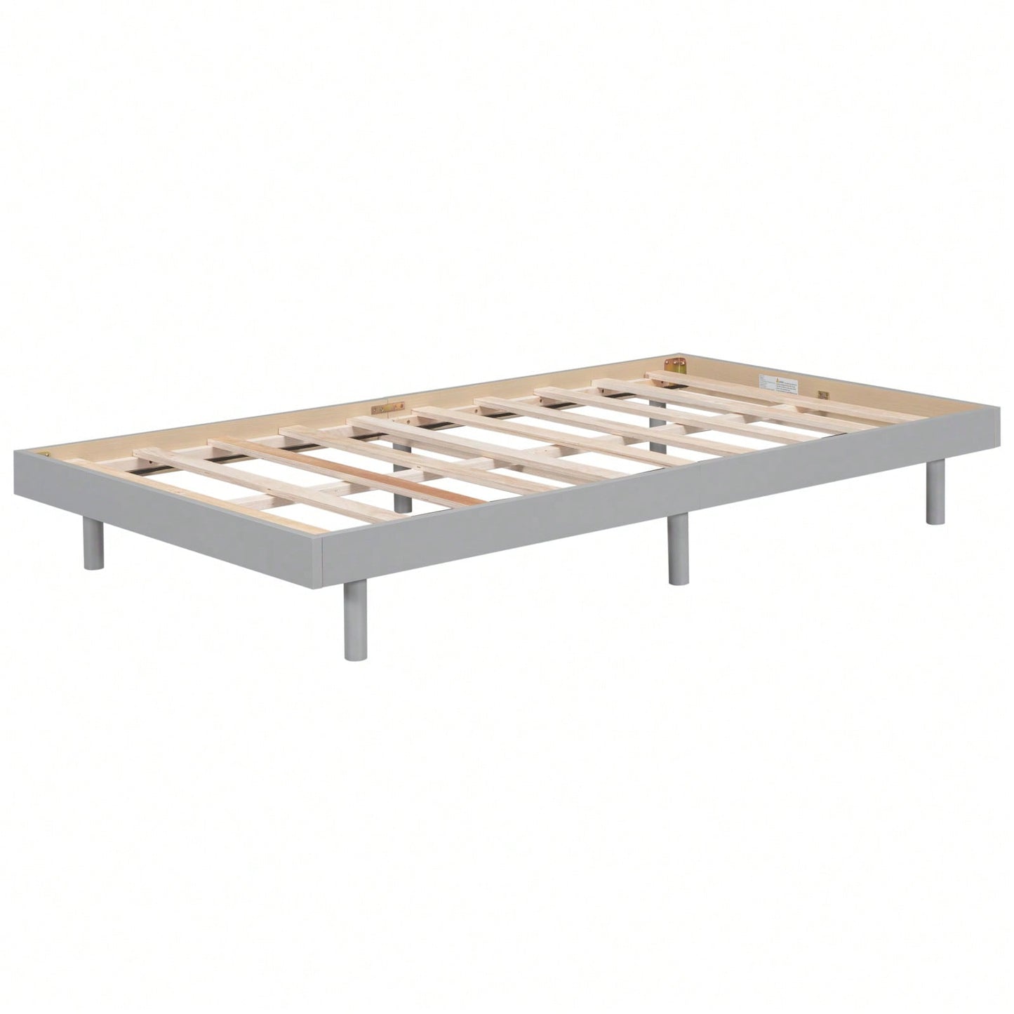 Modern Twin Floating Platform Bed Frame Easy Assembly No Box Spring Needed 77.6L x 40.9W x 10.4H Mattress Not Included